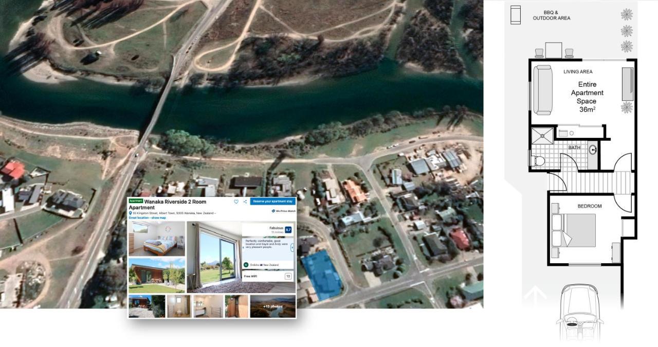 Wanaka Riverside 1 Bedroom Apartment ภายนอก รูปภาพ